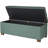 Large Storage Ottoman Bench with Lift Off Lid, Teal