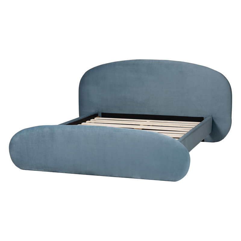 Lit plateforme tapissier Baxton Studio Ekram