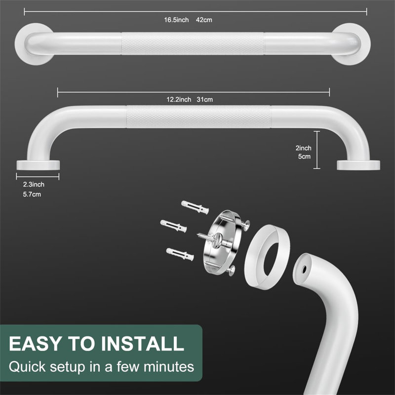 2 Pack Grab Rails For Bathtubs And Showers
