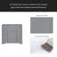 Meuble-lavabo 36 po sans lavabo, base d'armoire seulement, une armoire et six tiroirs-108206135