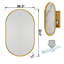 Miroir ovale encastré pour pharmacie-522850015