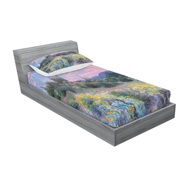 Microfiber Sheet Set, Twin Sheet Set with Fitted Sheet and 1 Pillowcases