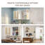 Armoire de rangement murale de 30 po de largeur avec portes en rotin et tablette réglable, armoire murale pour salle de lavage, salle de bain, cuisine-1458669721