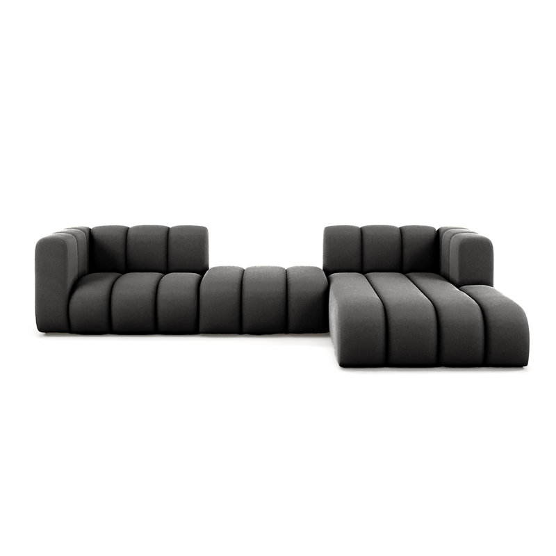 3 Seater Velvet Sofa & Chaise
