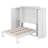 Murphy Bed With Two Wardrobe And Storage Shelf-1960547874