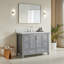 Ensemble de meuble-lavabo autoportant 48 po avec 2 poignées entièrement assemblé