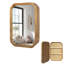 Miroir fonctionnel avec armoire
