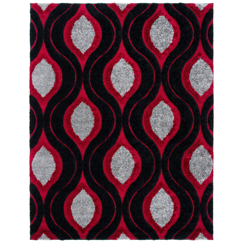 Alsup Shag Performance Geometric Rug, Rectangle 3'3" x 5'3"