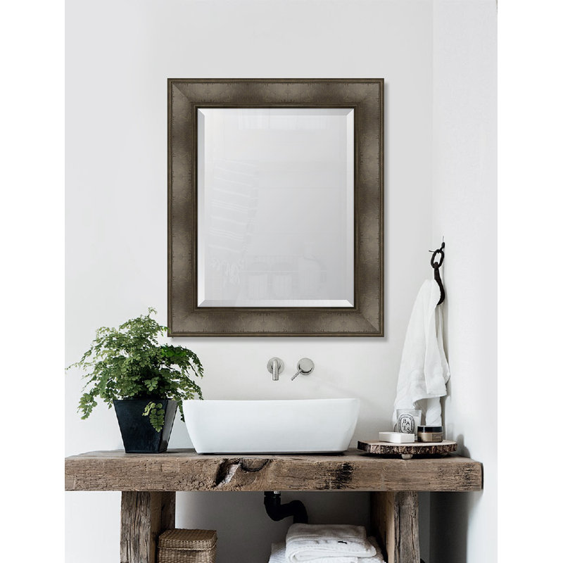 Montecito Wood Wall Mirror, 37" H x 31" W