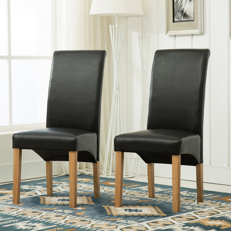 Collman 46.5cm H Upholstered Side Chair, Black