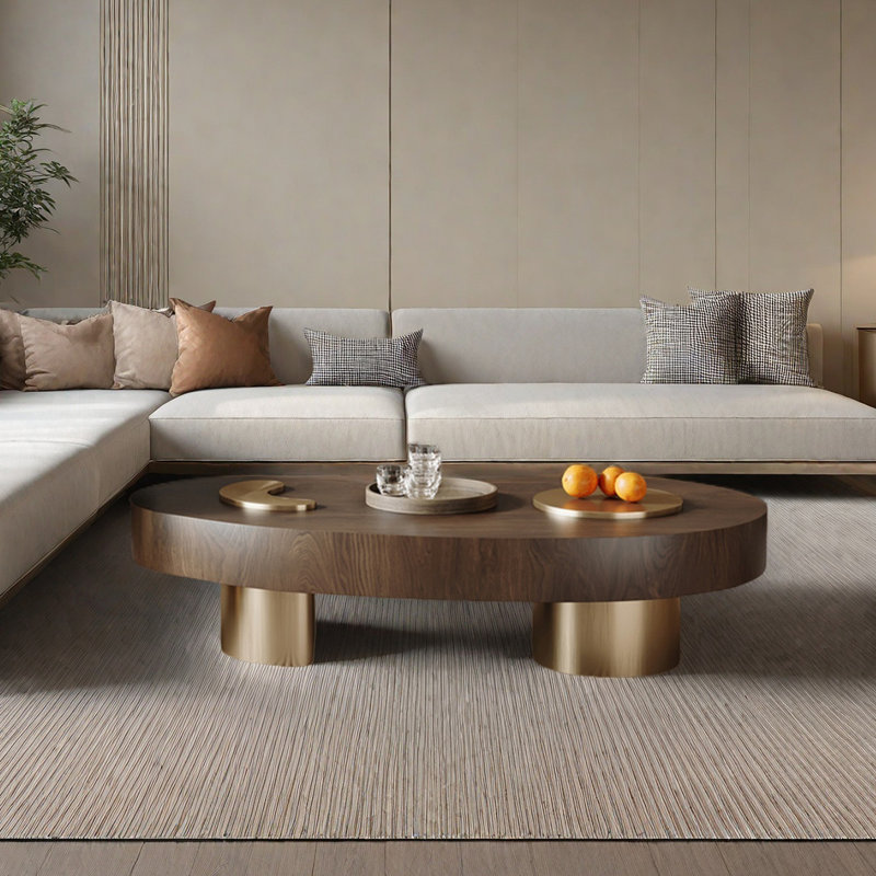 Luxury-Style Customized Coffee Table, 15" H x 55.1" W x 29.5" D