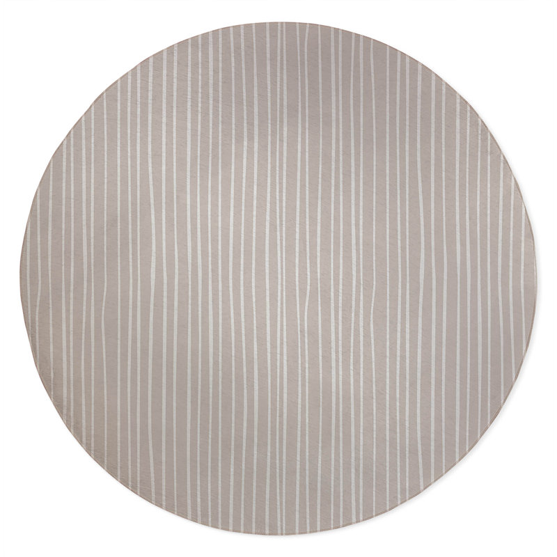 Spinal Column Non-Slip Outdoor Rug, Round 5'