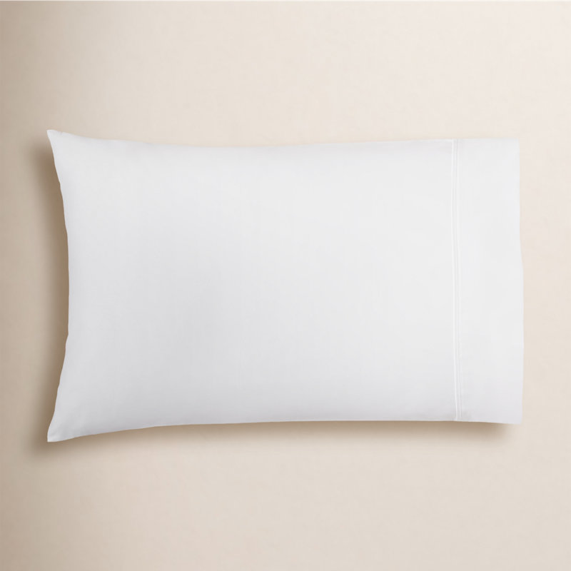 Danfield Cotton Sateen Pillowcase Set, Standard, White