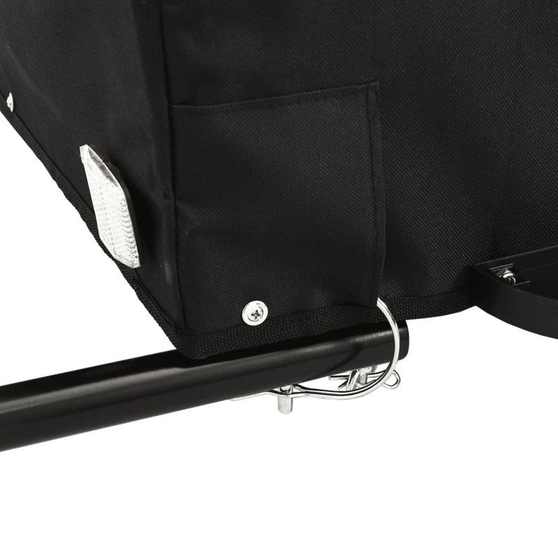 Red and Black Iron Bicycle Cargo Trailer with Tow Bar