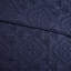 Couvre-lit 3 pièces très grand / très grand bleu marine - Microfibre, rembourrage, magnifique médaillon matelassé, réversible à 100%, aspect hypnotisant-131248561-131248563