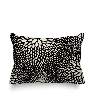 Coussin décoratif intérieur / extérieur en polyester filé floral Bavière