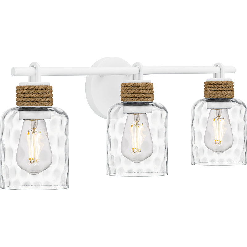 Ampelia 3-Light Matte White Bath Light
