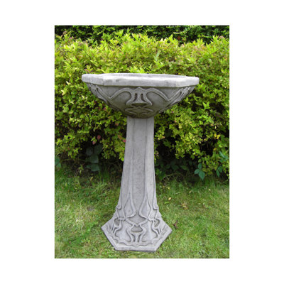Polystone Fountain Birdbath