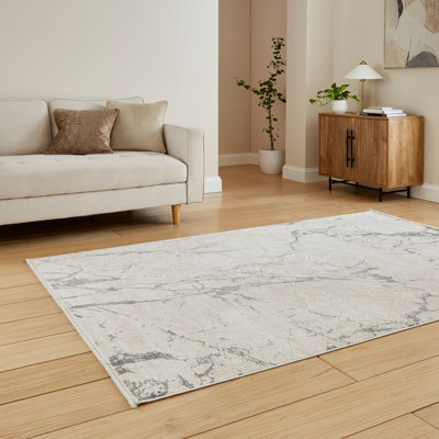 Mirage Daedra Machine Woven Grey Area Rug