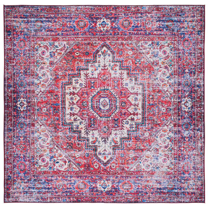 Tucson Performance Machine Washable Oriental Rug, Square 6'