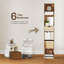 HOMCOM 6-Tier Bookcase SlimDrawer Door 30 x 24 x 158cm-1352043777