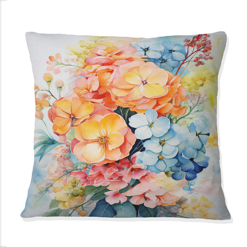 Coussin décoratif orange orange abstrait Lifes I - Abstract Still Lifes