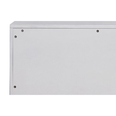 Metallic Silver and Champagne 3-Drawer Console Cabinet