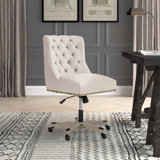 Ormond Plush Button Tufted Back Adjustable Task Chair