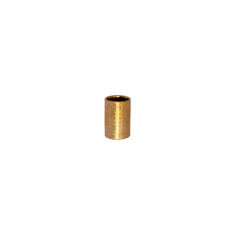 Ceramic Round Vase Gloss Finish Gold