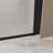 36 "X 72" Bifold Shower Door,  1/4"(6Mm)  Tempered Glass, Matte Black Aluminum Frame, Explosion Proof Film