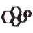 Hexagon Floating Shelves Set Of 5, Honeycomb Wall Shelves For Home Decor, Rustic Wood Storage Cubes For Bathroom Kitchen Bedroom Living Room Office-1008879709