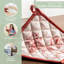 Maison d'Hermine Holy Jouy - Manique rouge 100 % coton simple - 8 po x 8 po