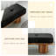 Banc rembourré noir-908886624