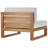 Upland Teak Wood Right Arm Patio Chair