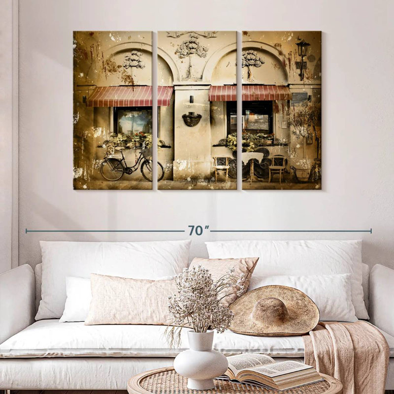 Sebbie Old Italian Cafe, 32" H x 50" W