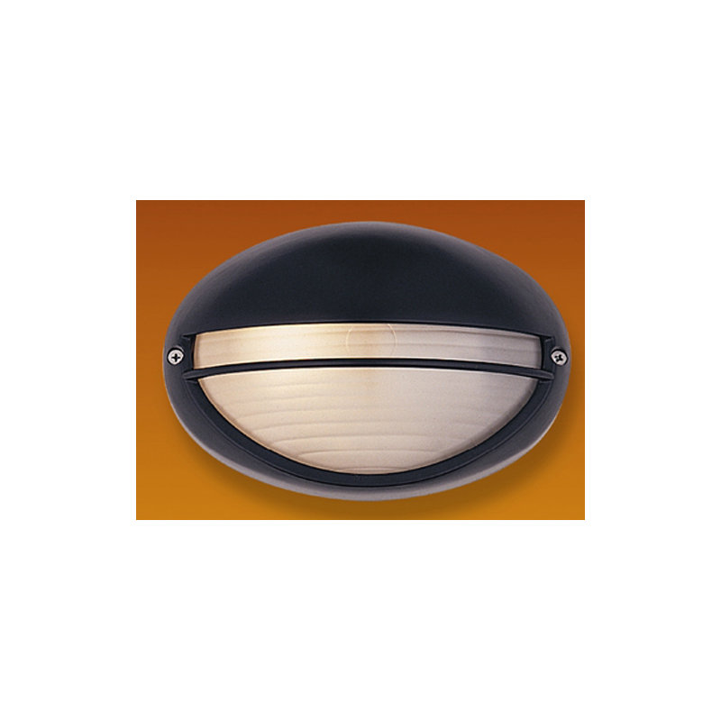 Streamline Black Outdoor Bulkhead Light, Small / 60w E27