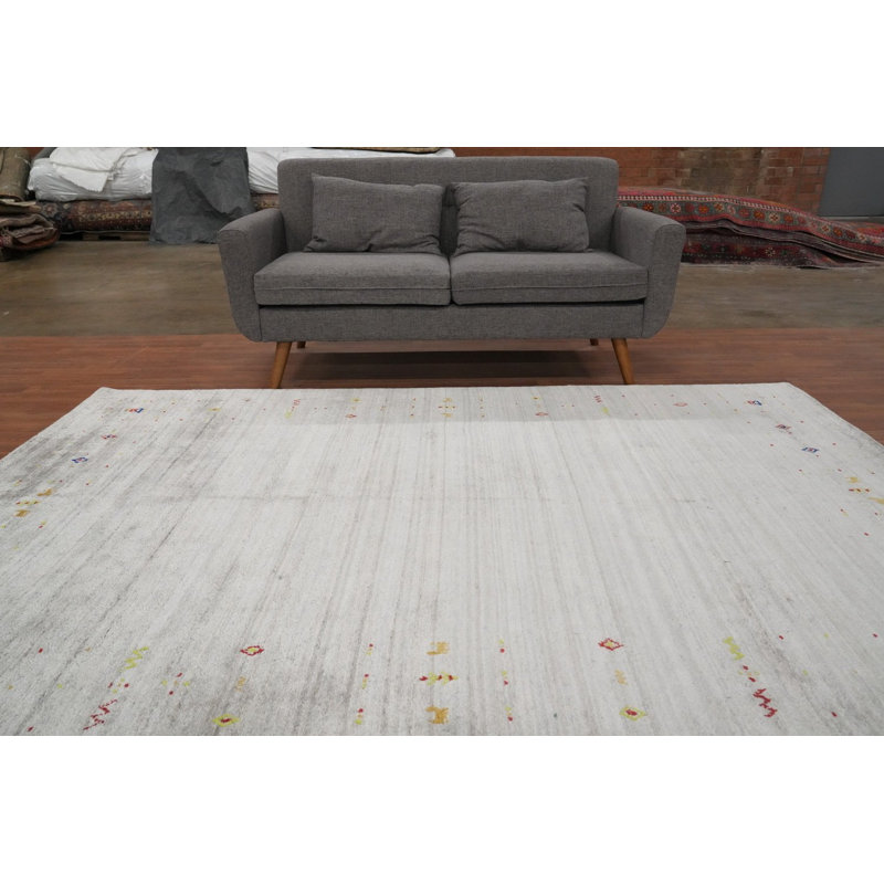 Tapis oriental fait à la main de style Gabbeh 6 x 9