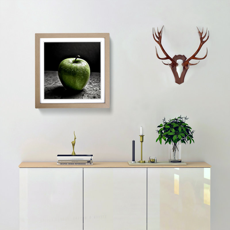 Apple Photograph - Framed Print, Oak
