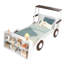 Lit pour enfant en forme de voiture ludique avec tablettes de rangement intégrées-1213927486
