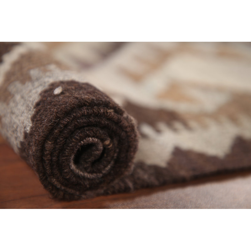 Reversible Wool Kilim Runner Rug 3x10
