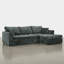 Canapé modulaire de 109 po avec support en nuage doux et tissu chenille-293319433-293319432