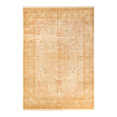 Keenan One-of-a-Kind 6' 3" X 8' 10" 2000s Wool Area Rug in Ivory