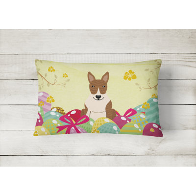 Bull Terrier Outdoor Throw Pillow