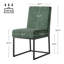 Chaise d'appoint en chenille rembourrée avec cadre en fer (ensemble de 2)-1059753934
