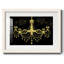 Lustre doré encadré sur papier-916074361-916074366