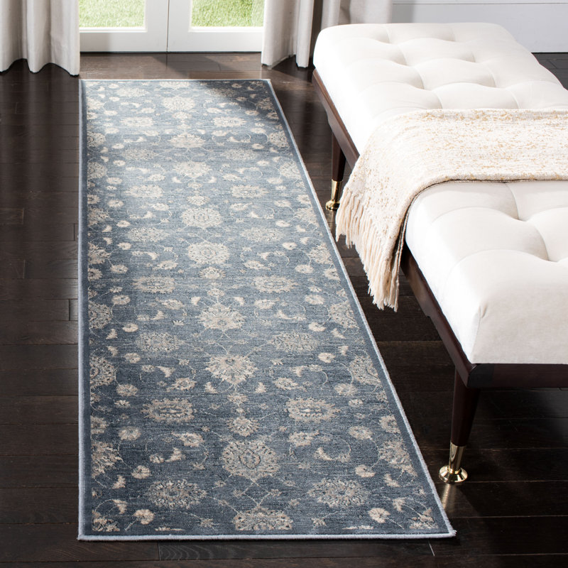 Tapis floral Ells Performance, Tapis de couloir 2 pi 2 po x 8 pi