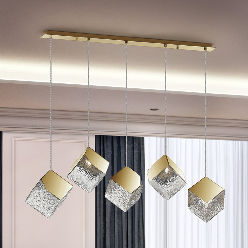 Adryn 5 - Light Cluster Pendant, Gold