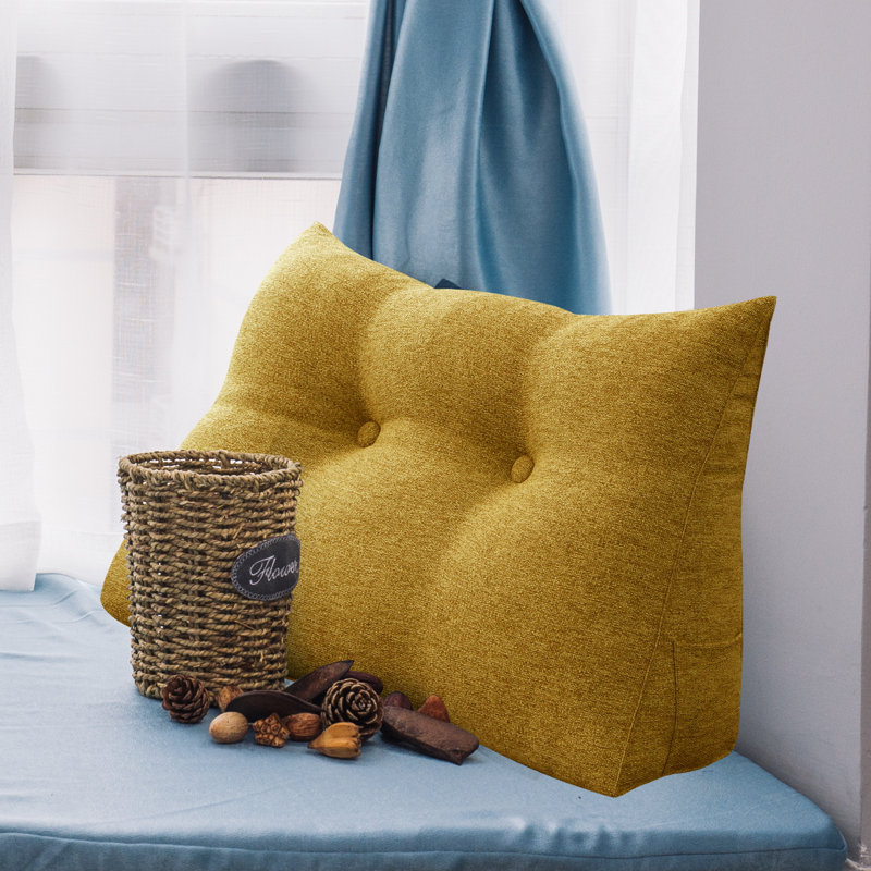 Cushion, Yellow, 50cm H x 60cm W