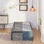 Cadre de lit avec housse en tissu Everaldo 16-1022588465