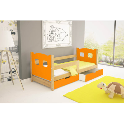 Hildulf European Toddler (80 X 180cm) 2 Drawer Bed and Mattress by Harriet Bee